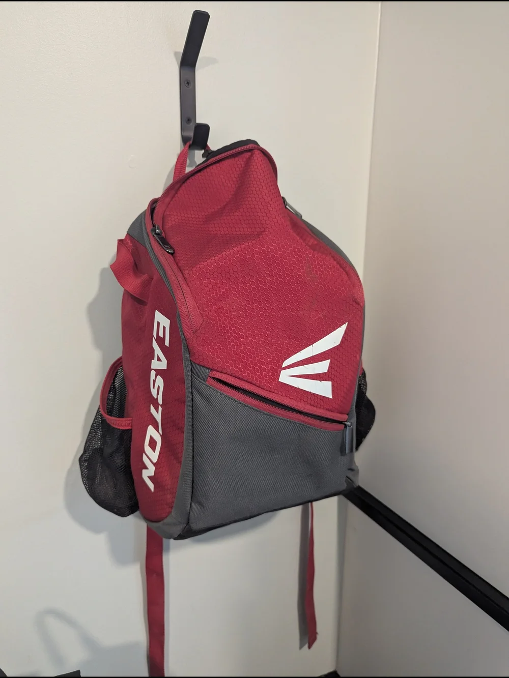 Easton Red and Gray Baseball Backpack